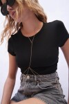 Collar body metalico dorado
