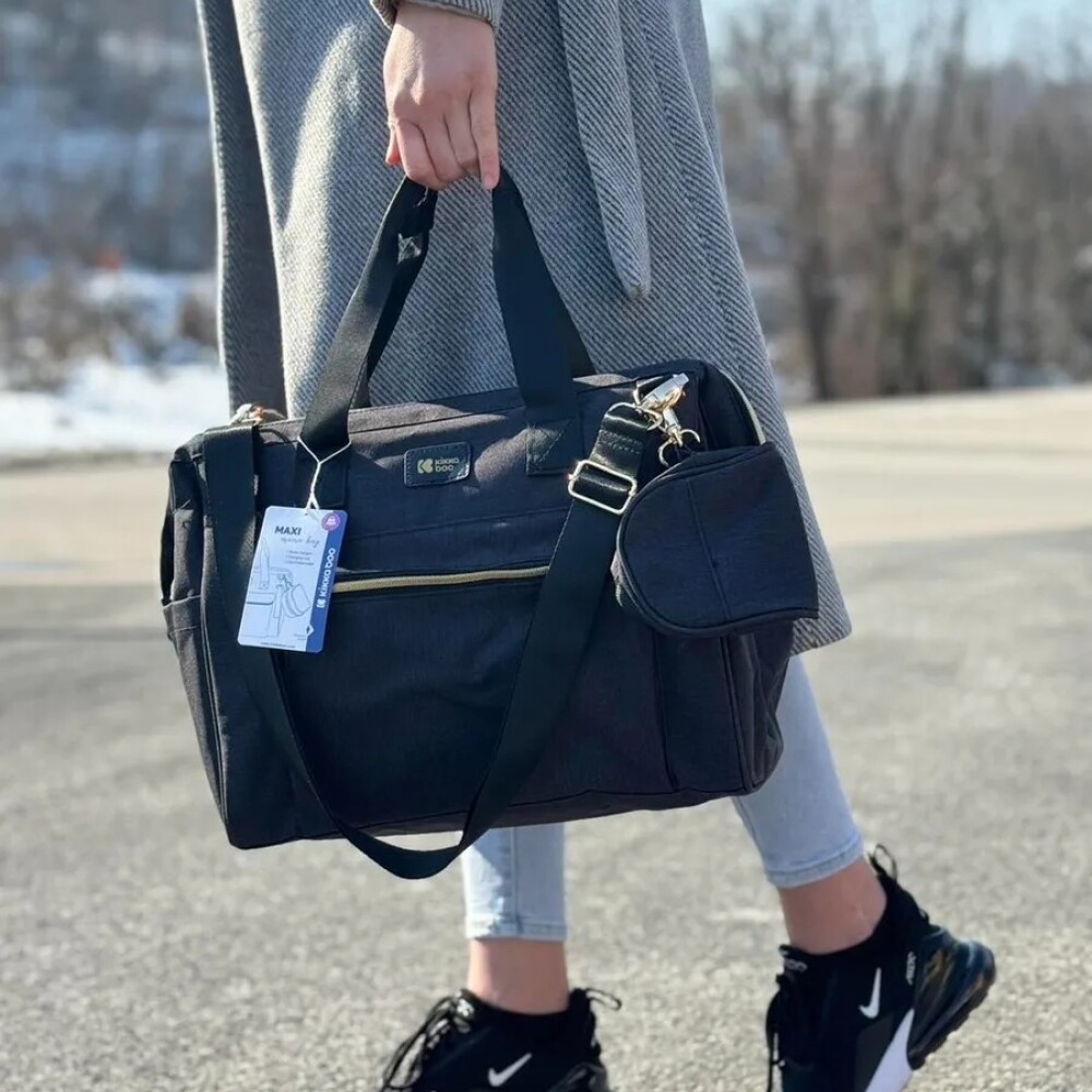 Bolso maternal MAMMA BAG KIKKABOO negro