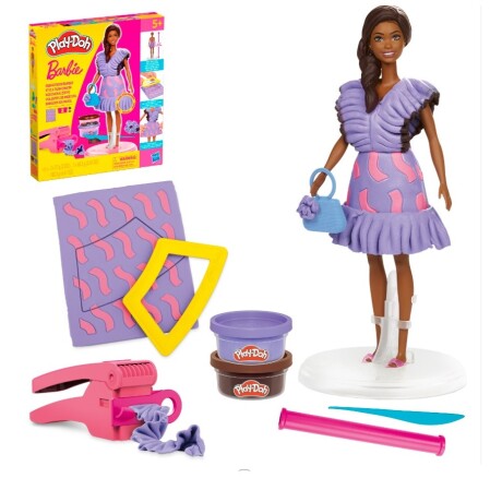 Kit De Manualidades Play Doh Barbie Diseña Su Ropa Ub 001