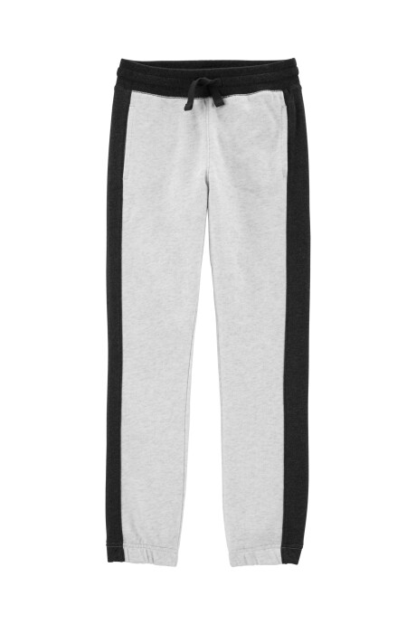 Pantalón de algodón con felpa con franja lateral 0