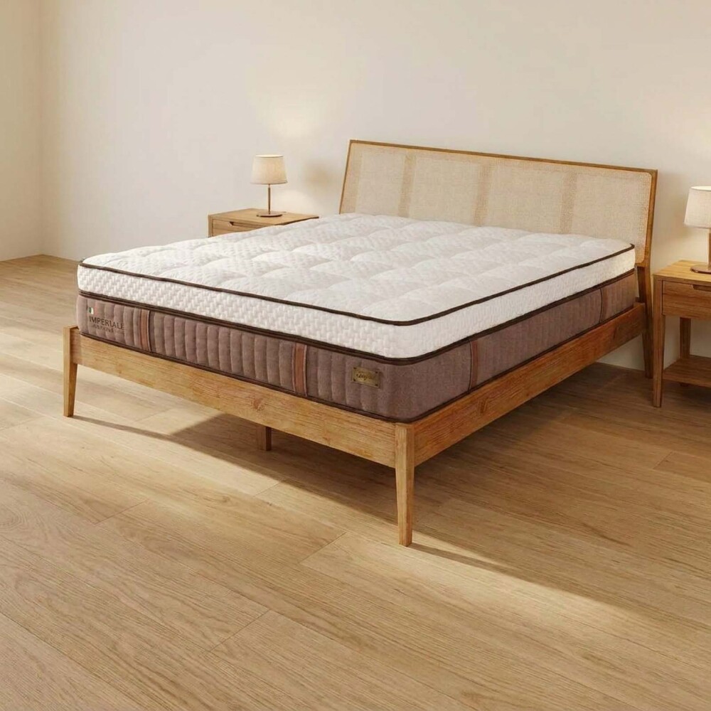 COLCHÓN SUPER KING RESORTESPOCKET NATURAL-BEIGE IMPERIALE DUO SPRING