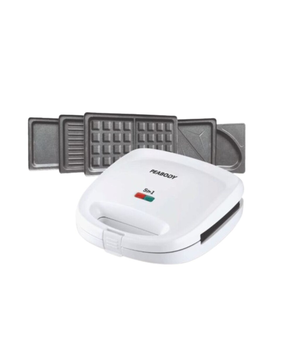 Sandwichera Eléctrica Peabody 5 en 1 