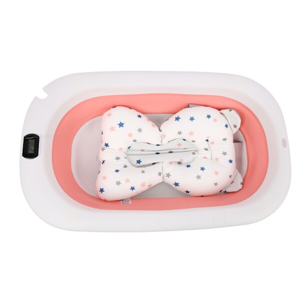 Bañito de Bebé Plegable Bañera Para Bebés con Sensor de Temperatura y Baby Splash Color Rosa Bañito de Bebé Plegable Bañera Para Bebés con Sensor de Temperatura y Baby Splash Color Rosa