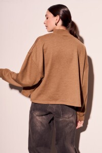 Sweater Algodón Peinado Camel