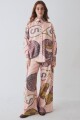 PANTALON WIDE XL PRINT TEAM Macros Rosa
