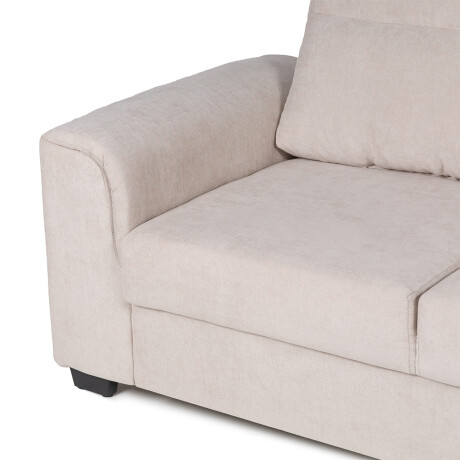 Sofá Aston (Outlet) - Tela Microfibra - 2 cuerpos Berlin 02 (Beige)