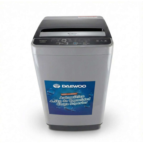 Lavarropas carga superior 4,5kg Daewoo Color gris