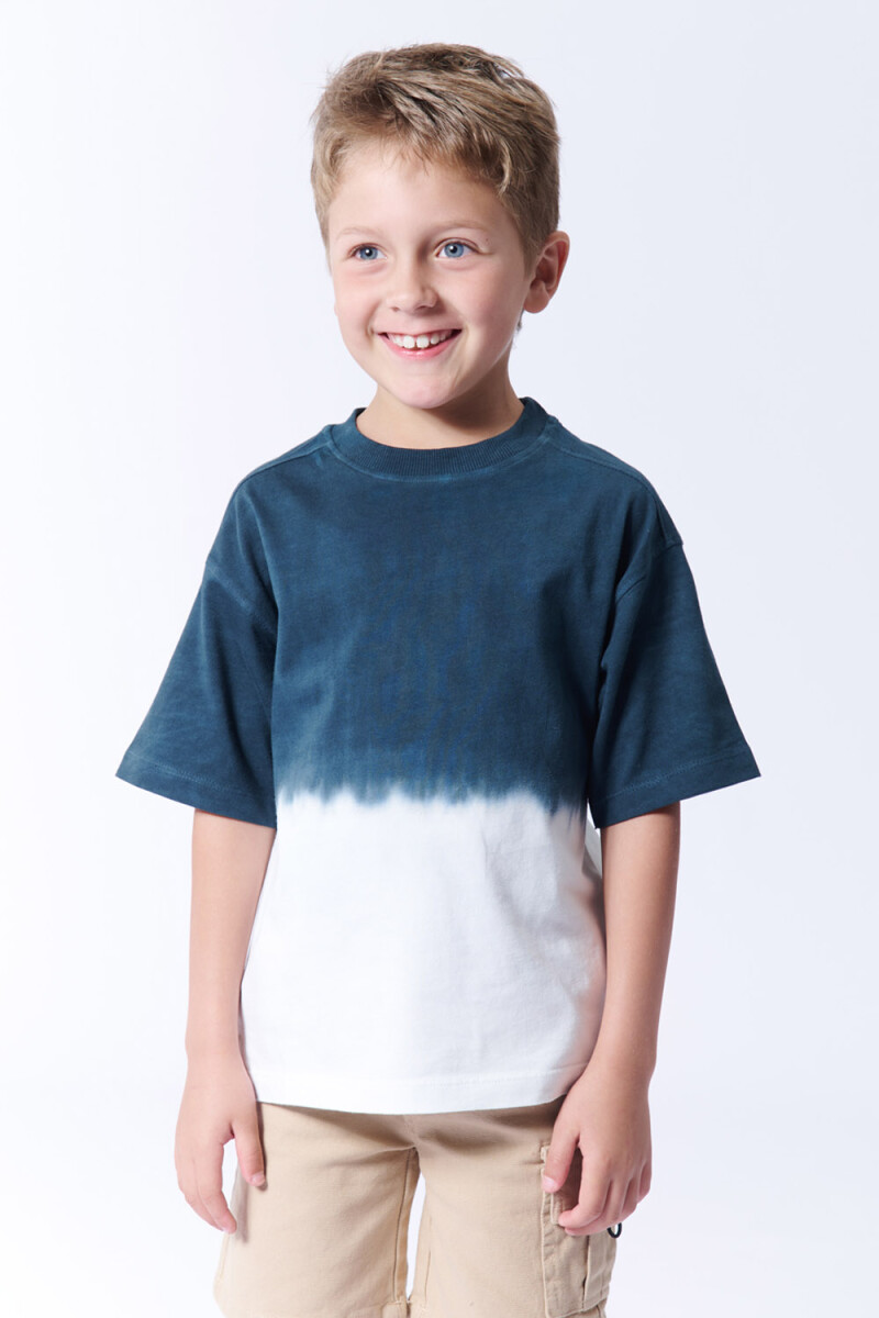 Remera estampa spiderman - Degrade Verde 