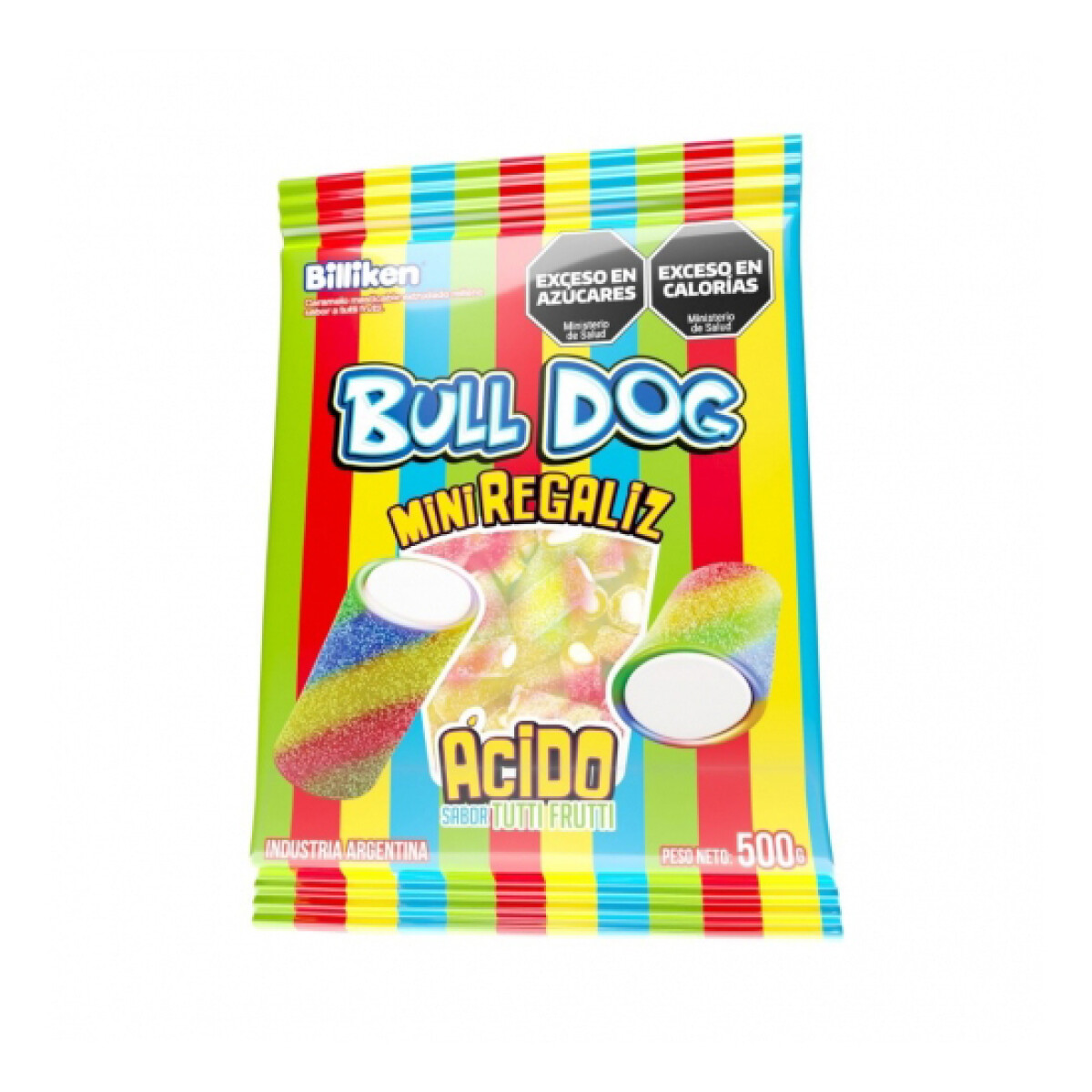 Goma Regaliz Bull Dog 500 grs - Tutti-Frutti 
