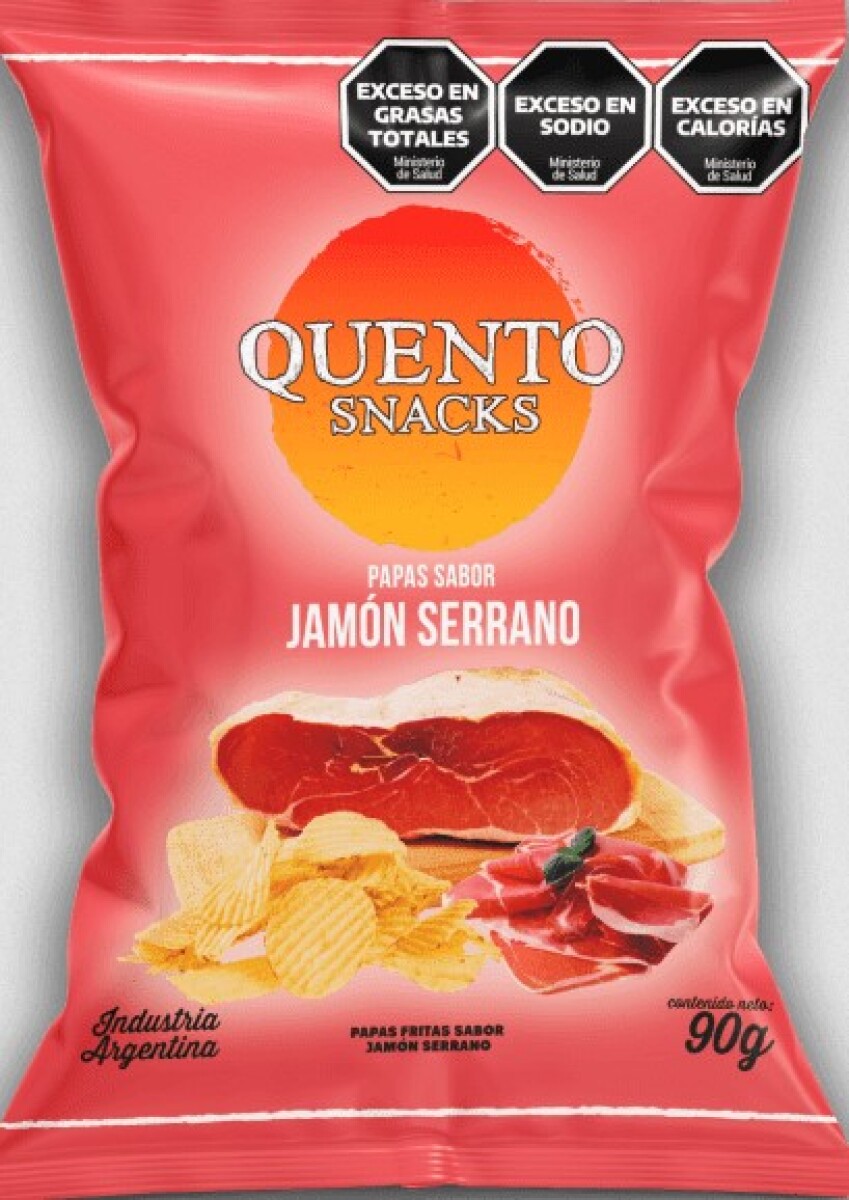 SNACK PAPAS QUENTO 90G JAMON SERRANO 