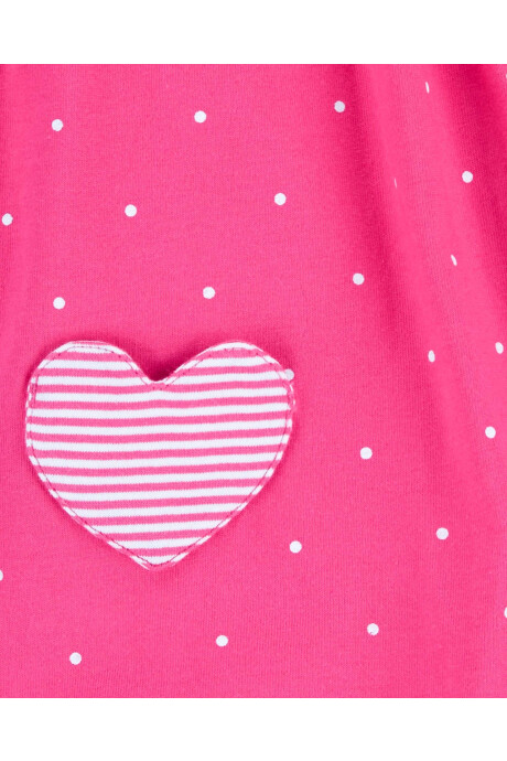 Monito bombachudo de algodón, bolsillos corazón Sin color