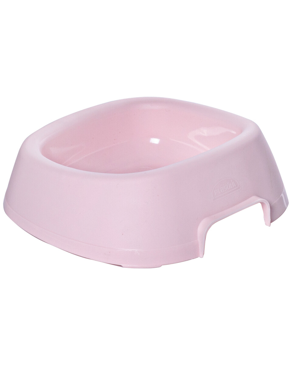 Bowl comedero de plástico para mascotas Plasutil 1.1lts - Rosa 