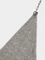Collar Babero De Cristales negro