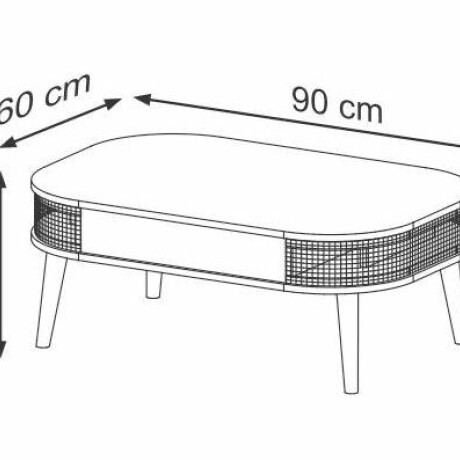 Mesa Centro Tela Cintética TB340 SM-GB Mesa Centro Tela Cintética TB340 SM-GB