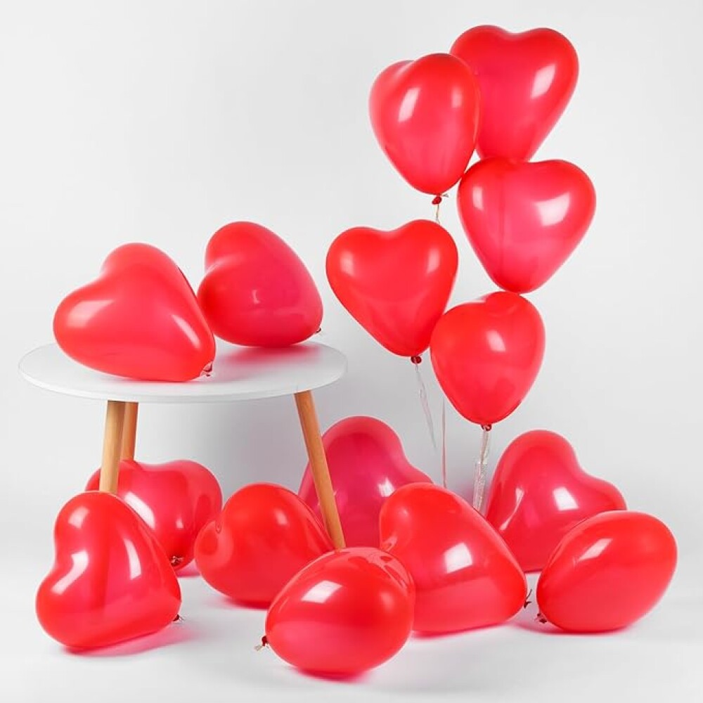 Globos Con Forma De Corazon Pack x100 Globos Con Forma De Corazon Pack x100