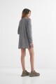 Sweater liviano escote en V GRIS MELANGE
