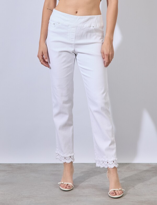 Jegging Bordada BLANCO