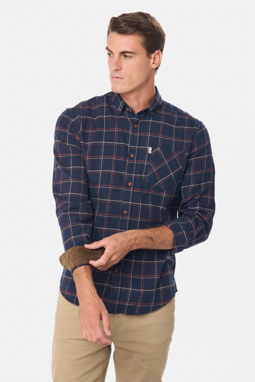 CAMISA DE VIYELA Azul