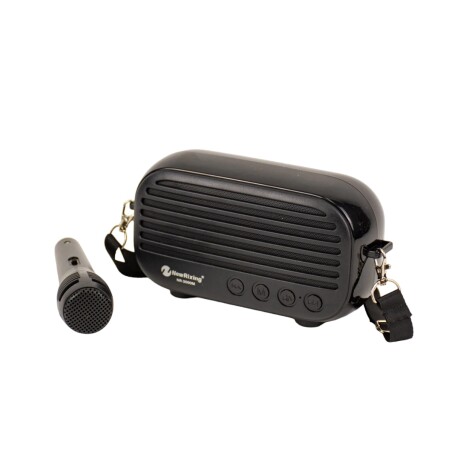 Parlante Microfono Con Bluetooth Y Usb A Bateria Negro