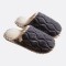 Pantufla Diseño Ondulado Gris