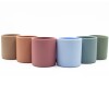 vaso silicona BLW celeste