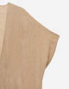 Kimonos Kimono Tejido Con Flecos - Marron Beige