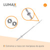 Kit de Barra Recta Larga Maciza De 1.80mts + 20kgs En Discos 4x5 kg