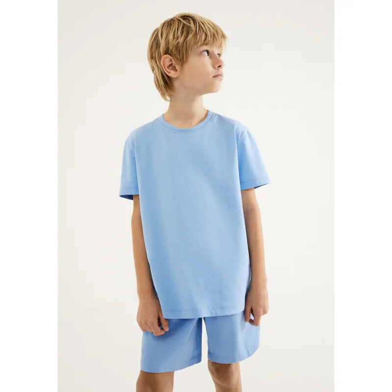 CAMISETA MM MASC AZUL CLARO