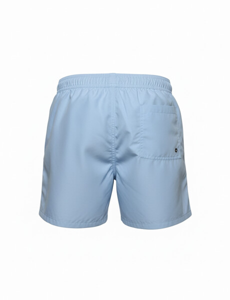 Short de baño liso celeste