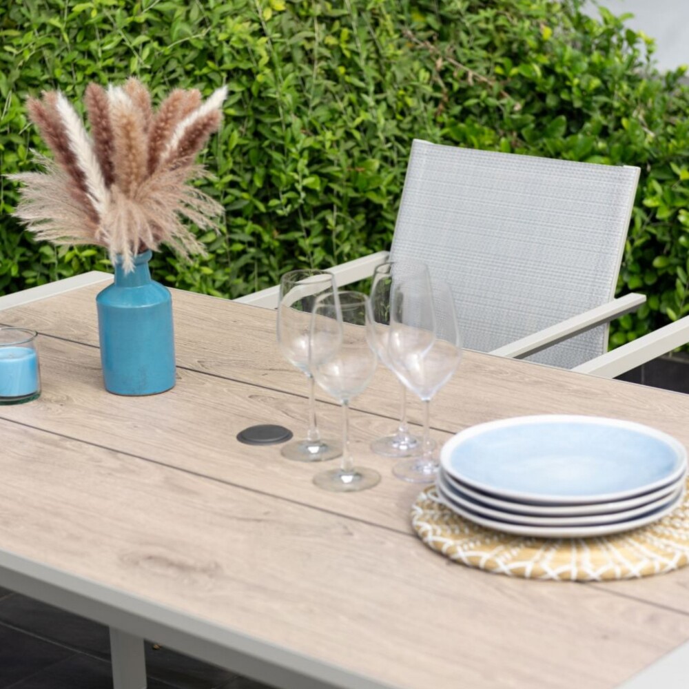 Mesa De Aluminio Para Jardín - Urbanite - 160x90 Beige