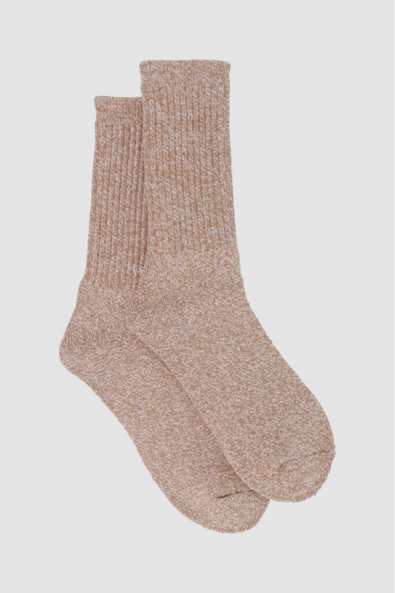 Pack x2 medias morley de abrigo - Beige 