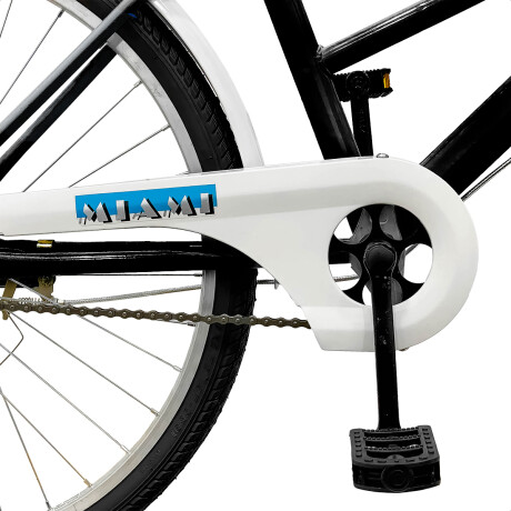 Bicicleta Paseo Expert Miami Dama Rodado 26 + Bolso + Parrilla Negro