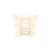 Ventosa adhesiva con soporte diseño mariposa color beige Ventosa Adhesiva Con Soporte Diseño Mariposa Color Beige