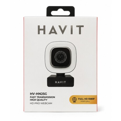 WEBCAM HAVIT PC SERIES HV-HN25G NEGRO 1080P 30 FPS WEBCAM HAVIT PC SERIES HV-HN25G NEGRO 1080P 30 FPS