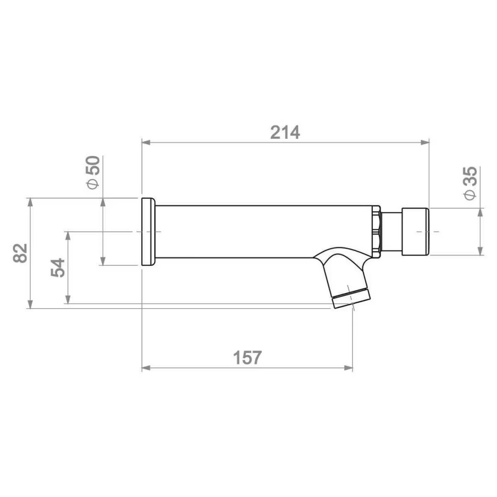 Grifería de lavatorio temporizado de pared Decamatic Eco cromo Brillante Grifería De Lavatorio Temporizado De Pared Decamatic Eco Cromo Brillante