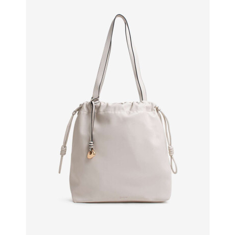 Cartera Saca Con Charm Blanco Crudo