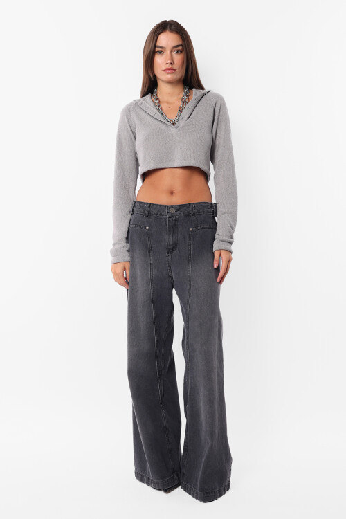 Top Doublet Gris