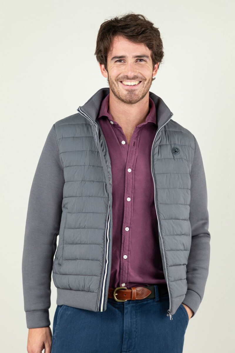 Campera Manga Neopreno El Ganso Gris Marengo