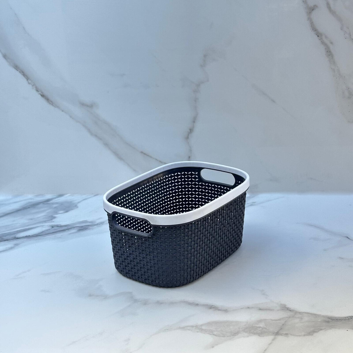 Canasto Organizador Polipropileno Alto 12cm x Ancho 17cm x Largo 24cm 