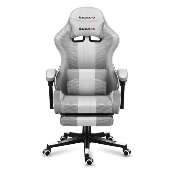 Silla Gamer Huzaro Hz Force 4.7 Con Reposapiés BLANCO