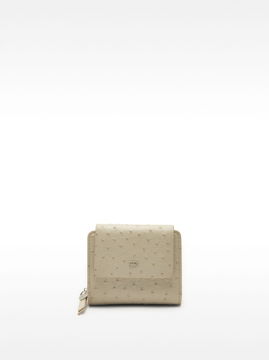 Cartera Con Grabado Animal - taupe 