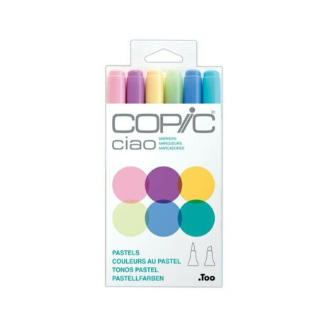 Marcadores Copic Colores Pastel Set X6 Unica