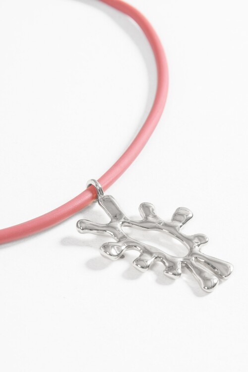 Collar cord dije sol plateado