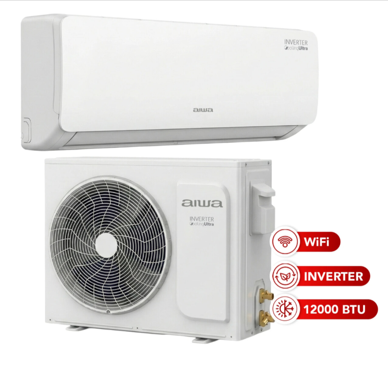 AIRE ACONDICIONADO AIWA MOD. AW12INV50WF 12.000 BTU 