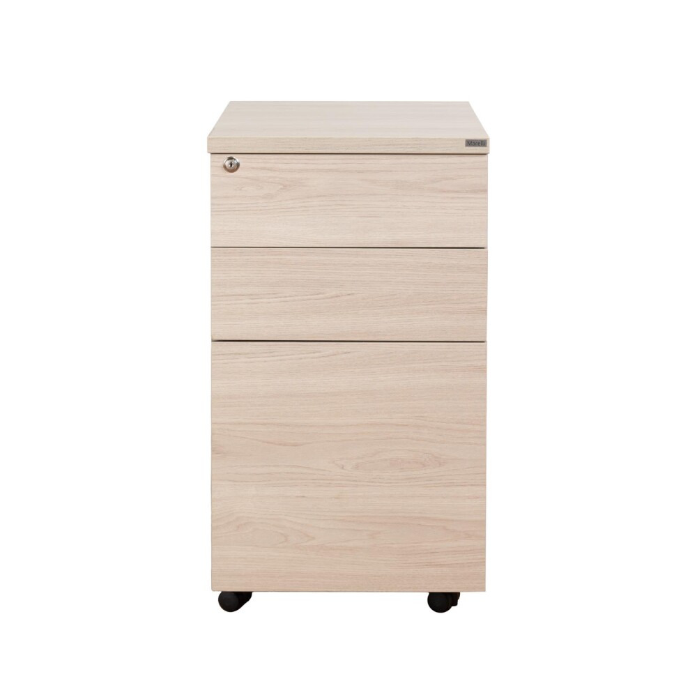 CAJONERA MADERA NATURAL-BEIGE WORK 3C