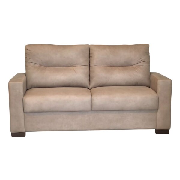 SOFA 2 CUERPOS - TAPIZADO TELA PET FRIENDLY MARRÓN CLARO SOFA 2 CUERPOS - TAPIZADO TELA PET FRIENDLY MARRÓN CLARO