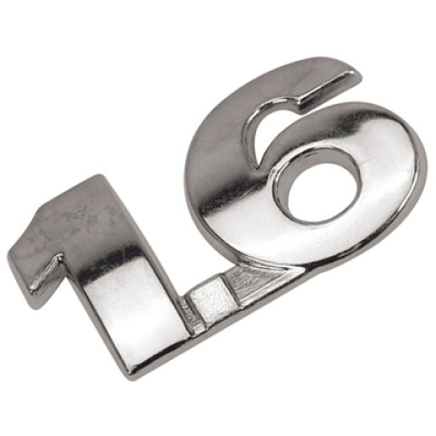 EMBLEMA "1.6" GOL G6 13/16 (CHICO) Emblema "1.6" Gol G6 13/16 (chico)