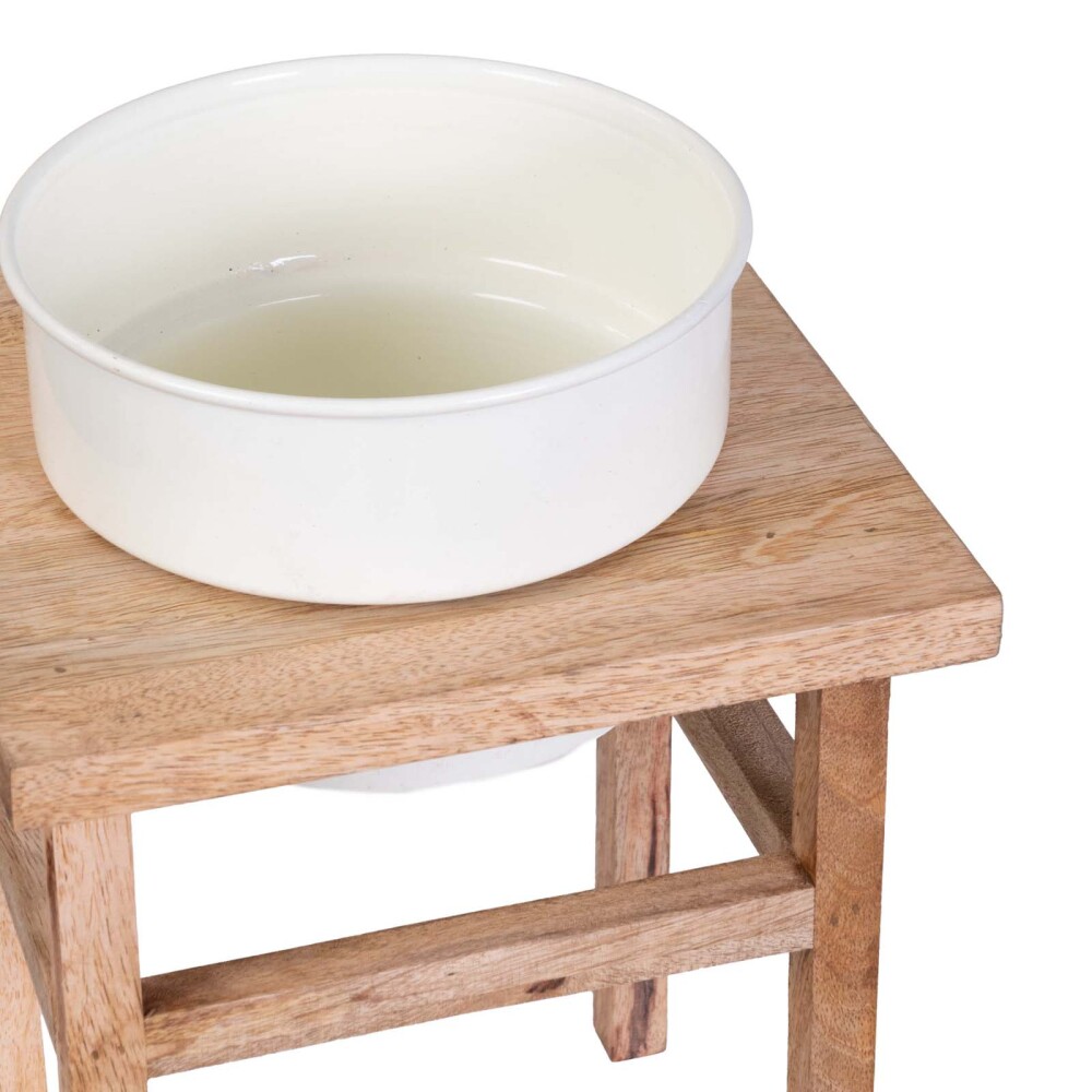 COMEDERO MASCOTAS MADERA NATURAL-BEIGE ANK-19