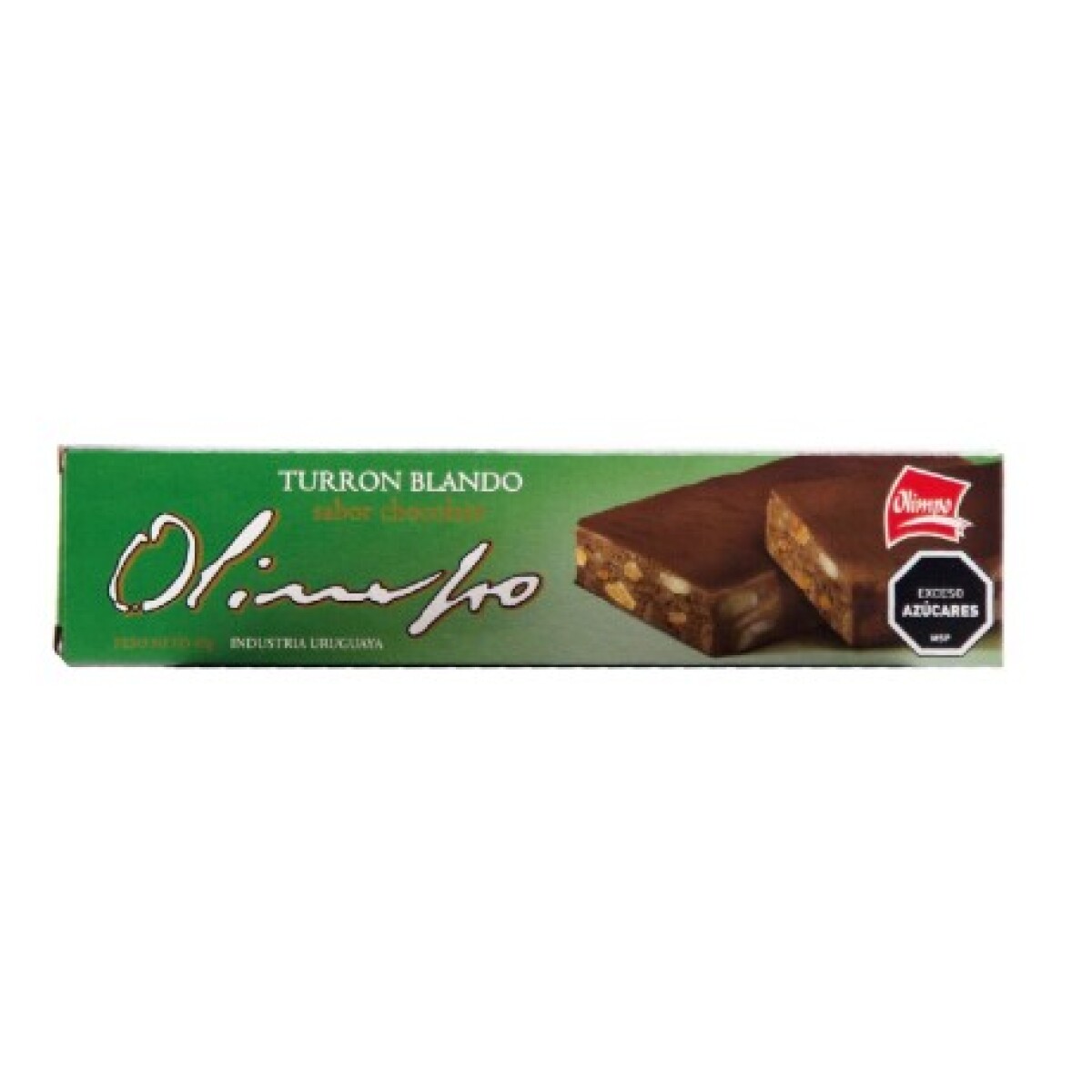 Turron Olimpo 45 grs - Blando sabor Chocolate 