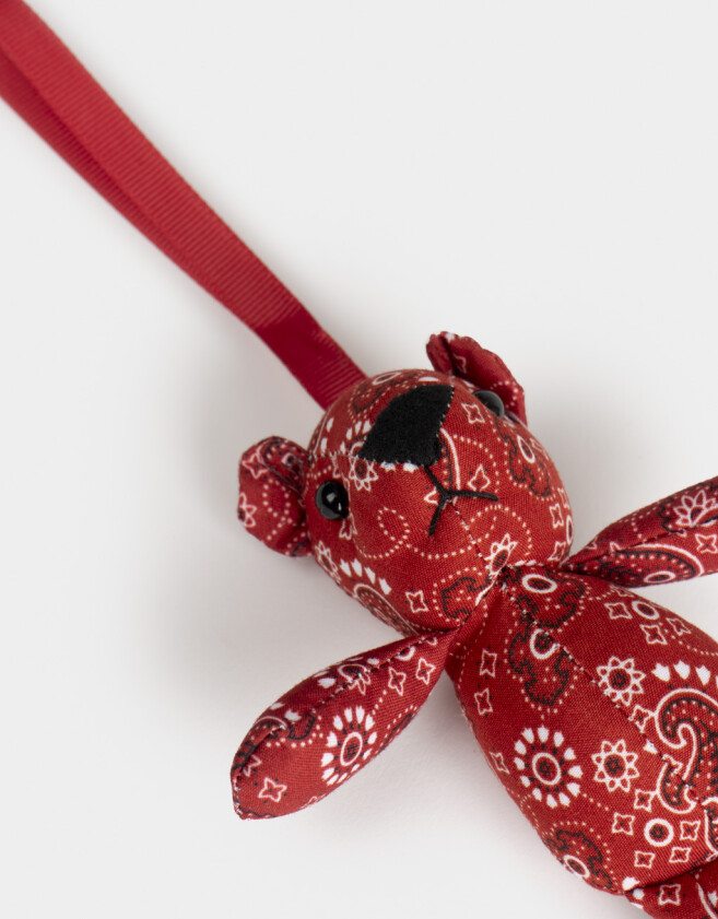 Llavero Peluche Llavero Y Charm Osito De Peluche - Rojo Medio